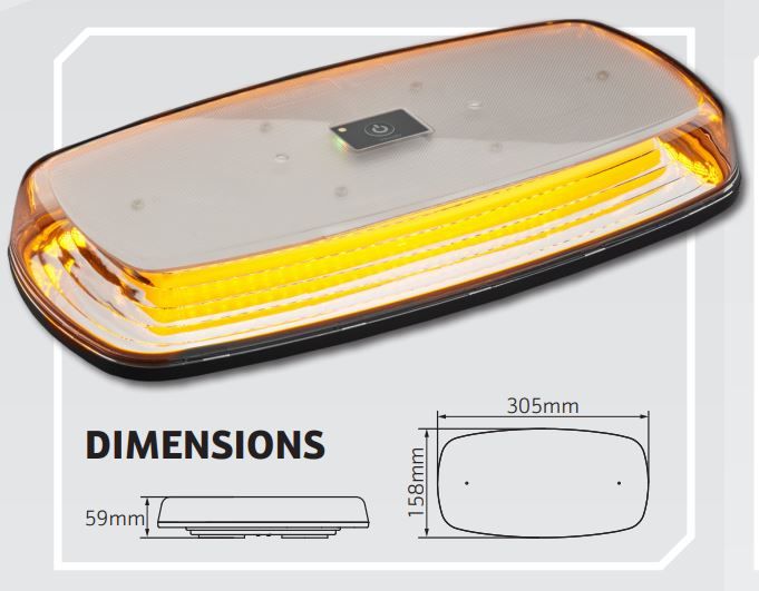 Magnetic Battery Powered Roof Beacon
