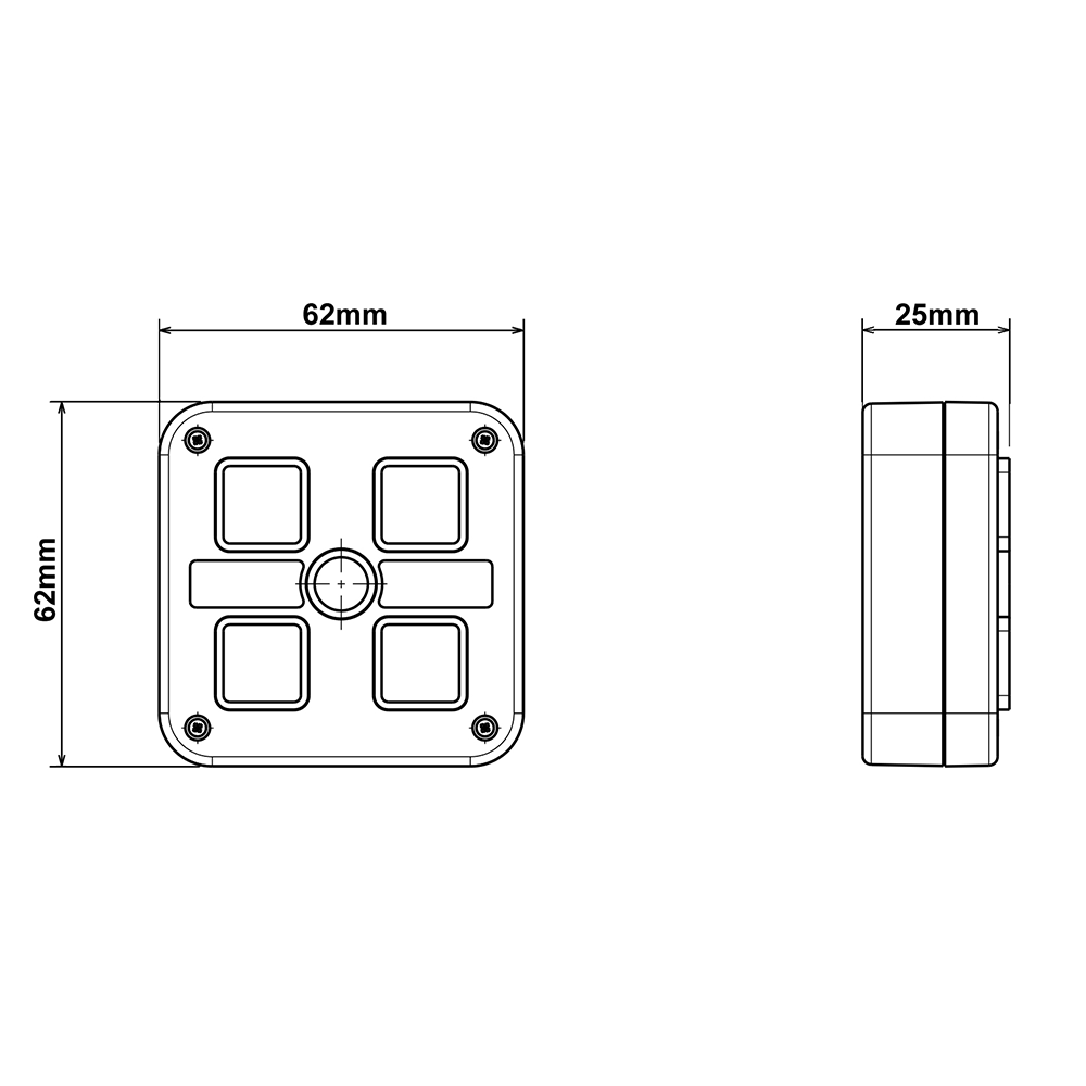 4 Way Switch Panel