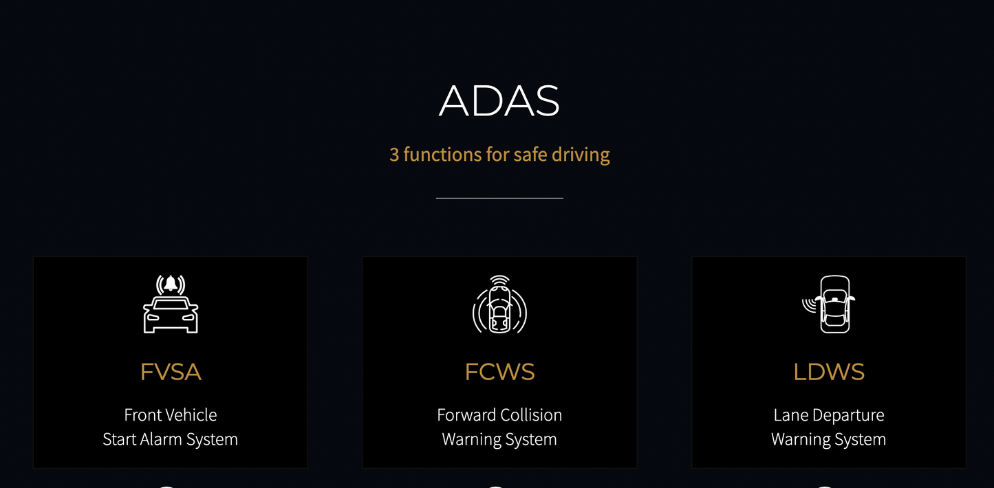 G-ON 4 4K UHD Forward FHD Rear and Internal Dashcam - Hardwire Option