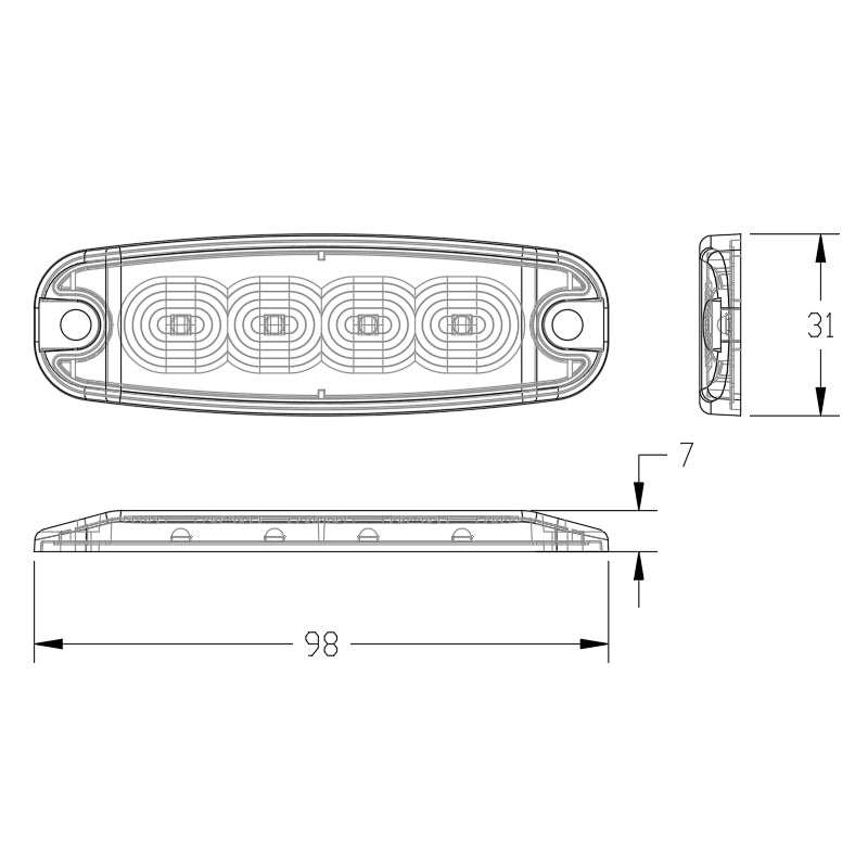 Low Profile Strobe Lights