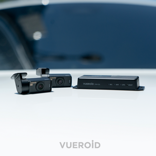 Vueroid D40 Q2 QHD Forward and Rear Dashcam Package