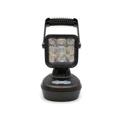 Magnetic Battery Powered  Worklight with Amber Warning Beacon
