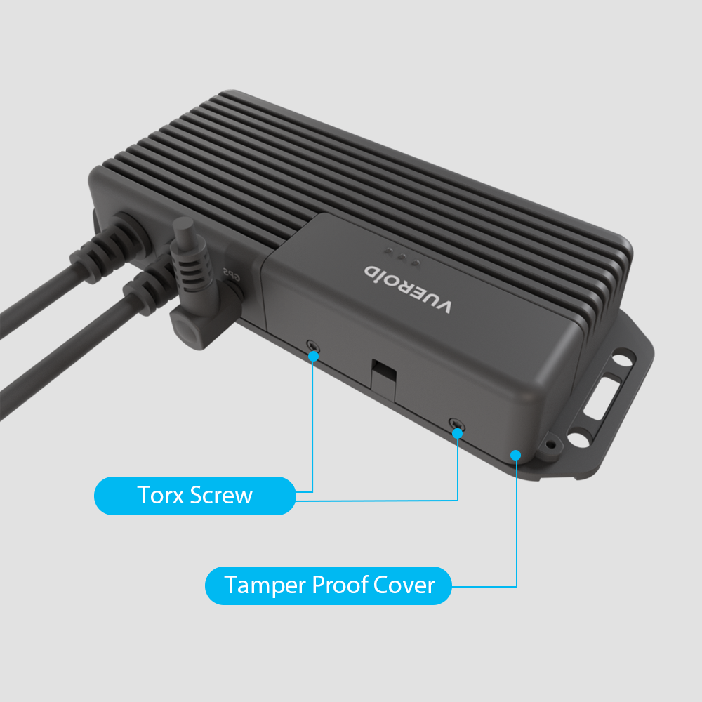 Vueroid D40 Q2 QHD Forward and Rear Dashcam Package