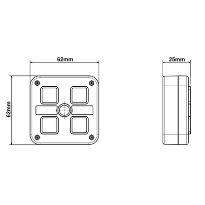 4 Way Switch Panel