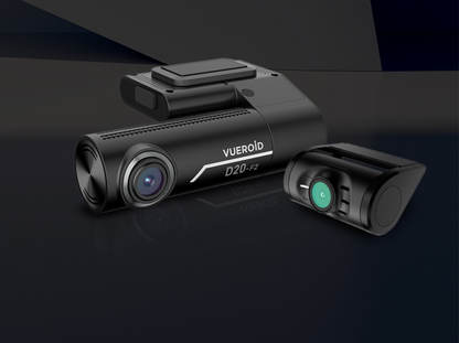 Vueroid D20-F2 Forward and Rear HD Dashcam