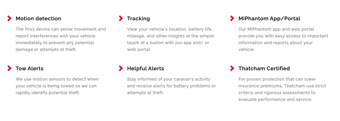 Caravan Pro 3 Tracking System