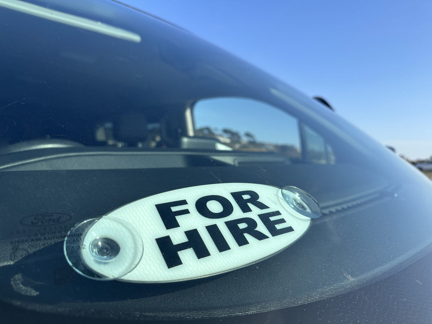 Taxi "For Hire" Windscreen Sign