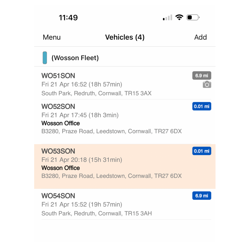 Wosson? App Track