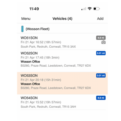 Wosson? App Track