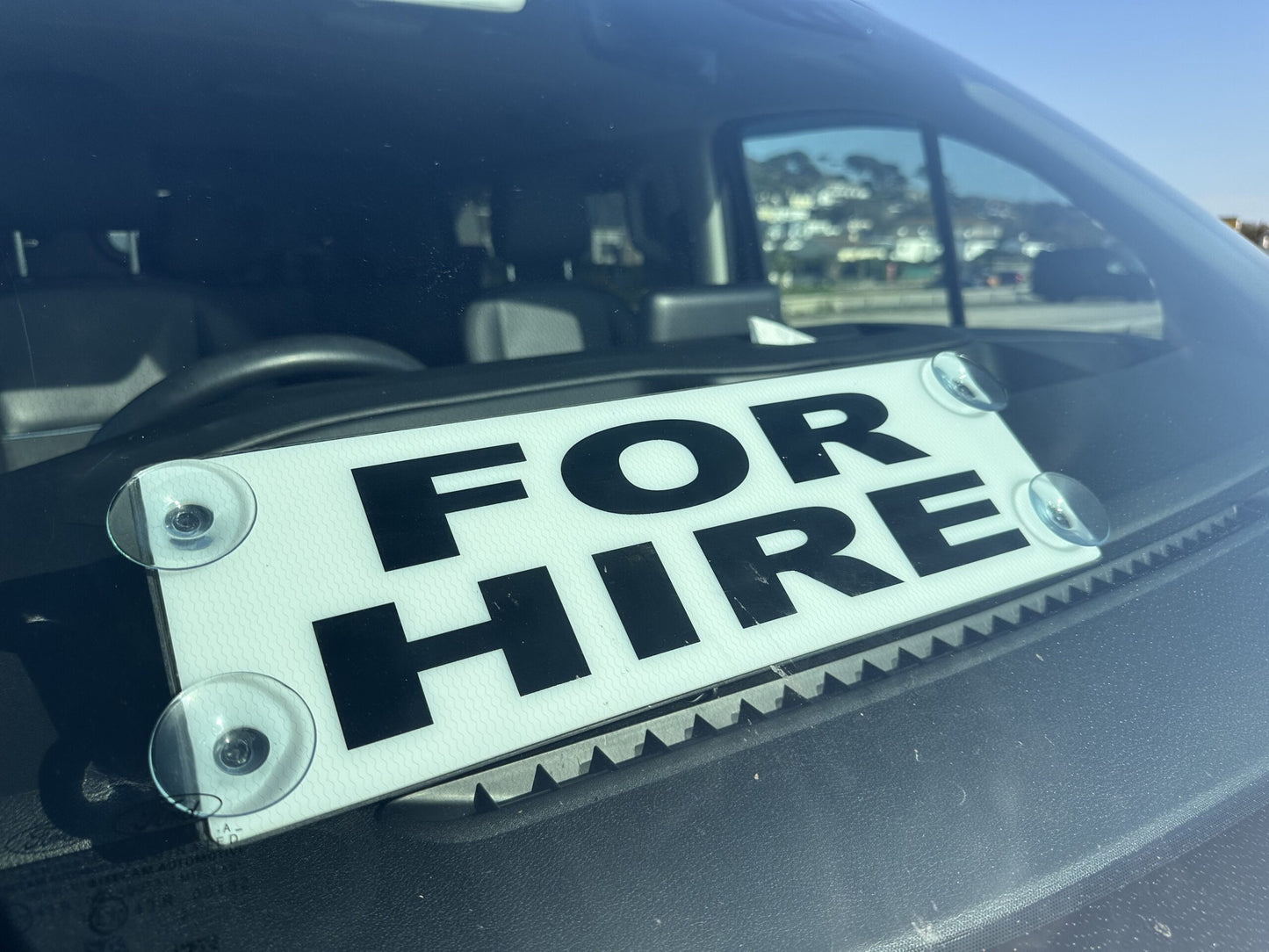 Extra Large Taxi "For Hire" Windscreen Sign